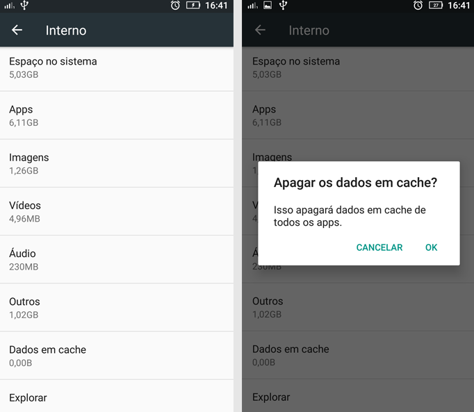 O que é limpar cache